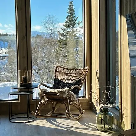 Brand New On The Sunny Side Of Gaustatoppen With A Beautiful View Ferienhaus *